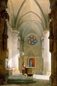 Leopold Ernst - Das Innere einer Taufkapelle - 7912 - Kunsthistorisches Museum