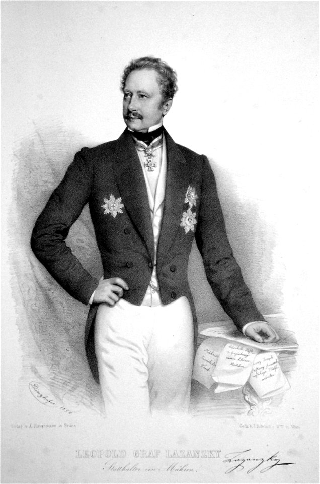 Leopold von Lazansky Litho
