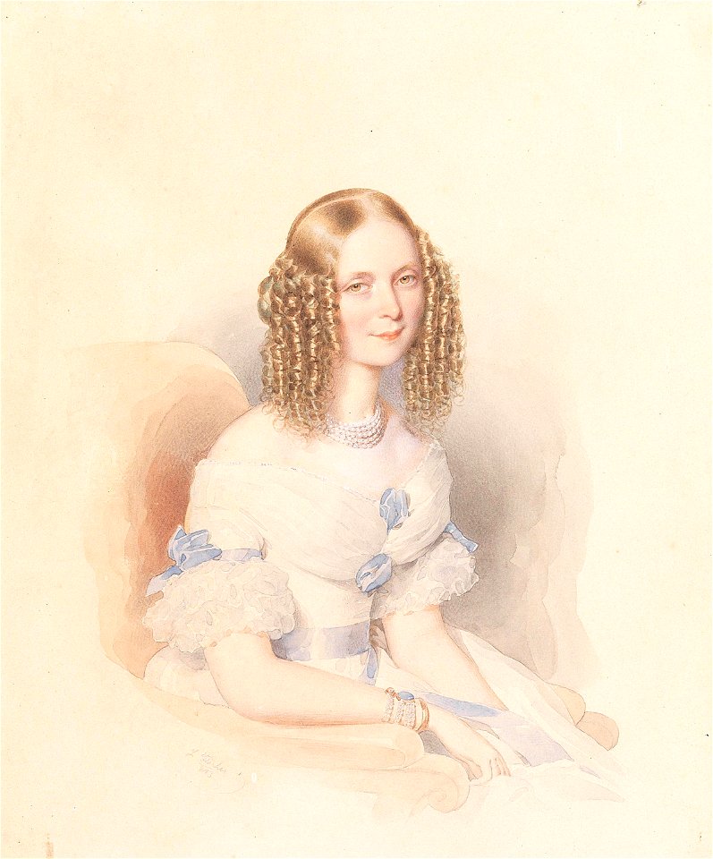 Leopold Fischer Bildnis einer jungen Frau 1843