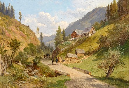 Leopold Munsch Landschaft in Niederösterreich