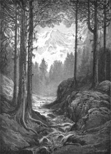 Les Alpes ; environs de Cormayeur (Savoie), par Gustave Doré