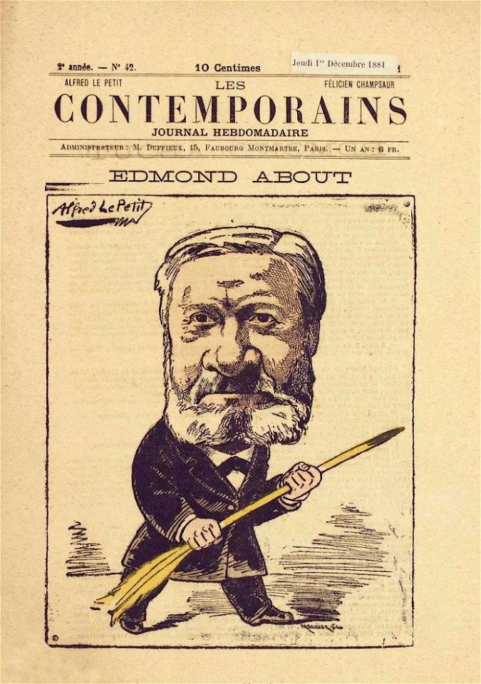 Les Contemporains N 42 Edmond About