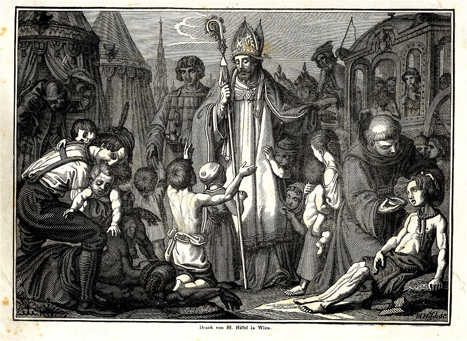 Leopold Schulz Bischof Kollonitsch im Türkenlager vor Wien 1683 c1830 ubs G 0832 II