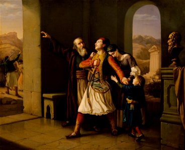 Leopold Löffler Edler von Radymno - Ein griechischer Krieger nimmt Abschied - 7885 - Kunsthistorisches Museum