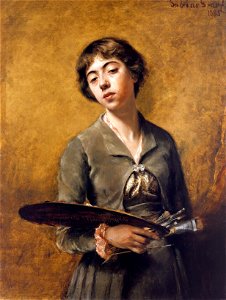 Sabine Lepsius - Selbstbildnis (1885)