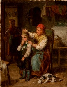 Leopold Loeffler - Preparation for School - MNK II-a-254 - National Museum Kraków
