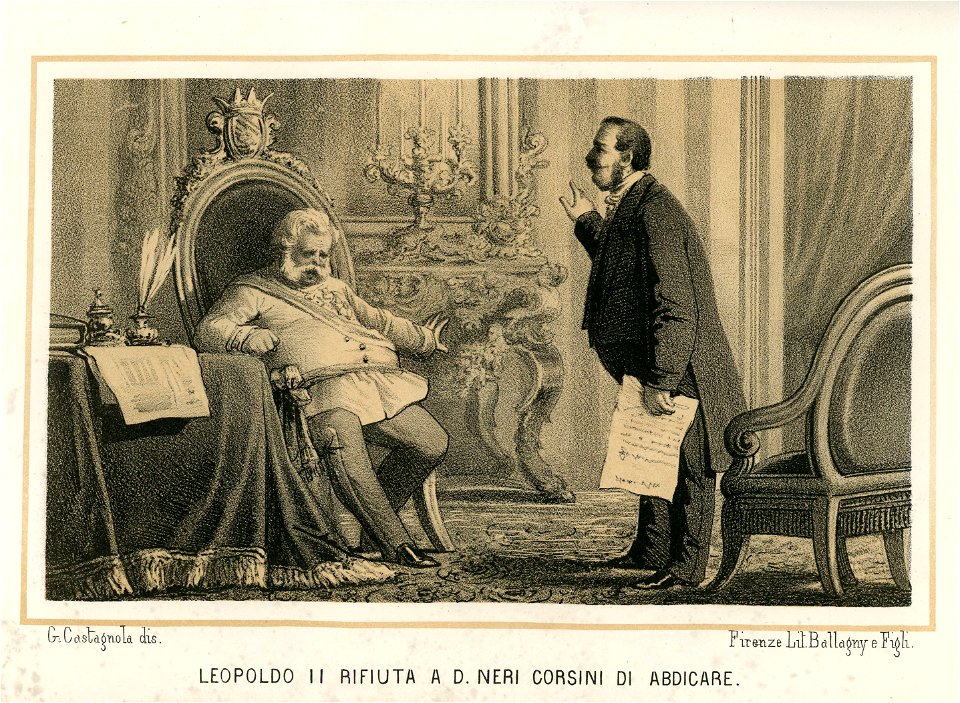 Leopoldo II rifiuta a D Neri Corsini di abdicare