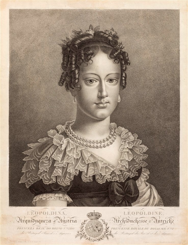 Leopoldina, Arquiduqueza d´Austria. Princeza Real do Reino Unido de Portugal Brazil e Algarves, da Coleção Brasiliana Iconográfica