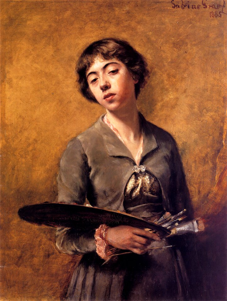 Self-portrait by Sabine Lepsius
