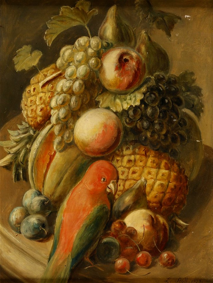 Leopold von Stoll Früchtestillleben 1873