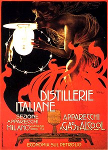 Leopoldo Metlicovitz, 1899 - Distillerie italiane