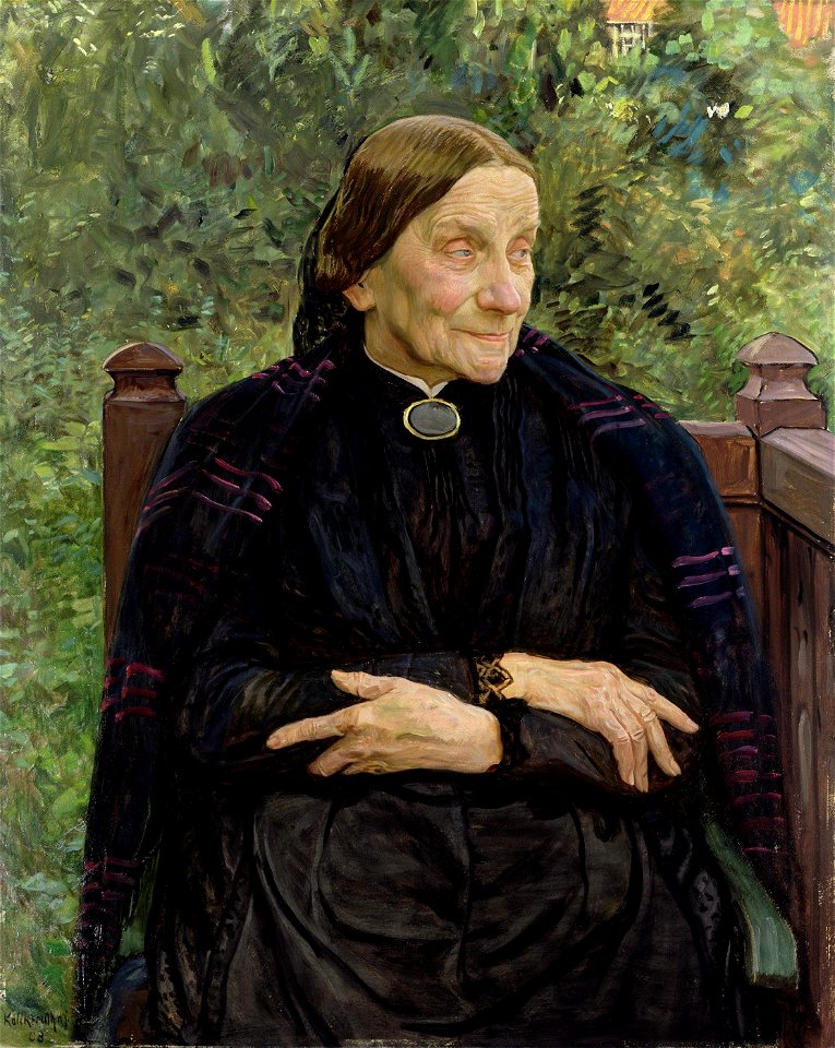 Leopold von Kalckreuth - Die Mutter von Alfred Lichtwark (1908)