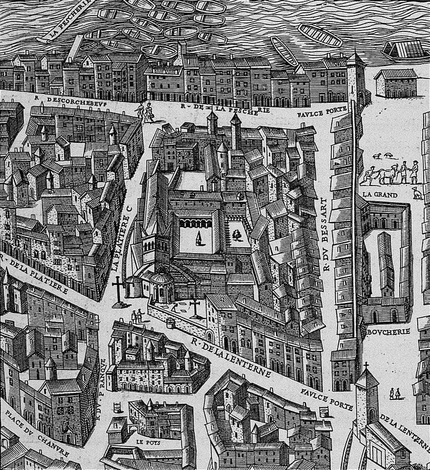 Les anciens couvents de Lyon - 515 - Église et quartier de la Platière