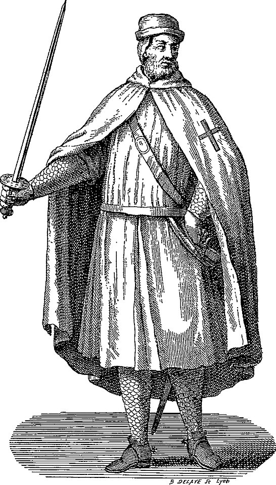 Les anciens couvents de Lyon - 531 - Templier costume de guerre
