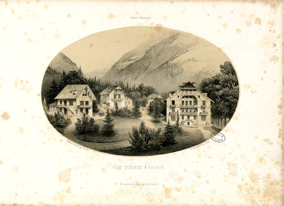 Les châlets à Luchon (Haute-Garonne) - Fonds Ancely - B315556101 A GORSE 1 004