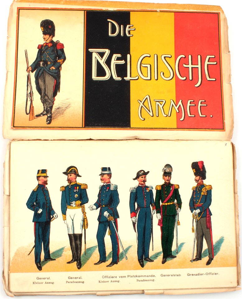 Leporello Die Belgische Armee