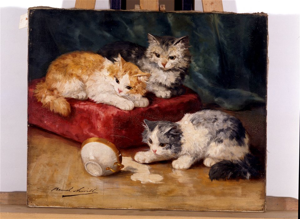 Les chats - Alfred Arthur Brunel-Neuville - musée d'art et d'histoire de Saint-Brieuc, DOC 94