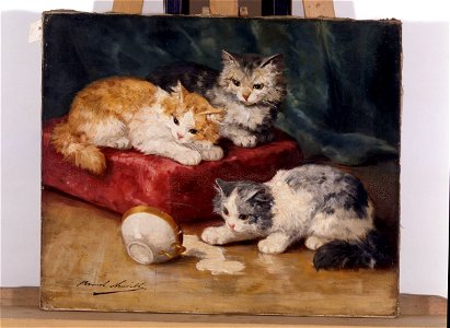 Les chats - Alfred Arthur Brunel-Neuville - musée d'art et d'histoire de Saint-Brieuc, DOC 94