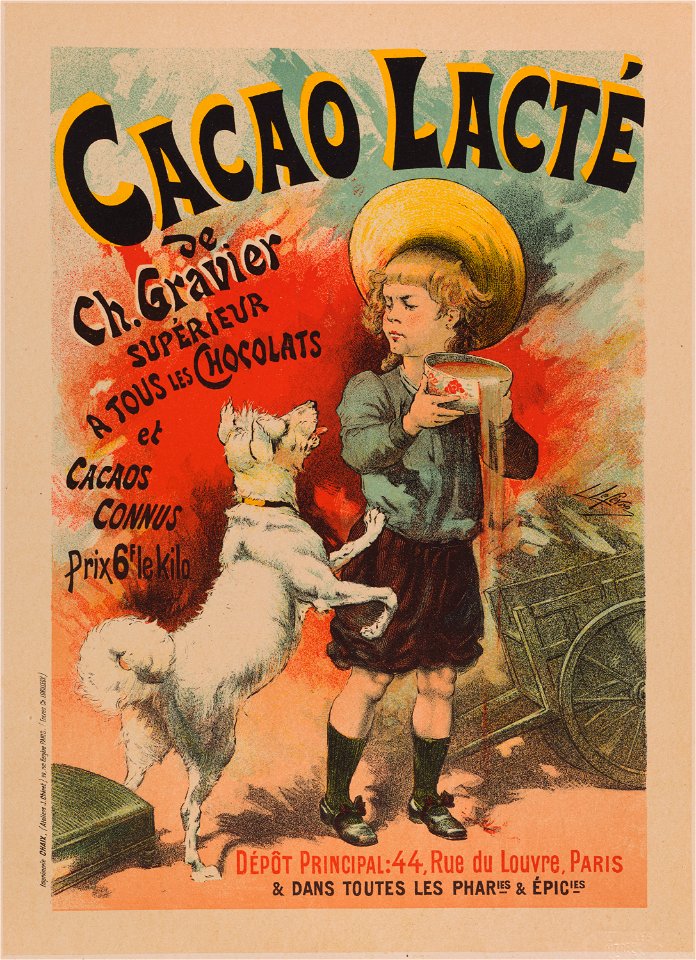 Les Maîtres de l'Affiche - 11 - Cacao lacté, de Ch. Gravier (bgw20 0305)