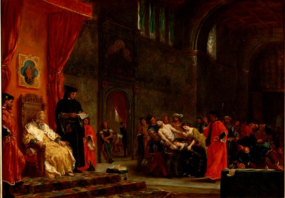 Les Deux Foscari - Eugène Delacroix - Musée Condé