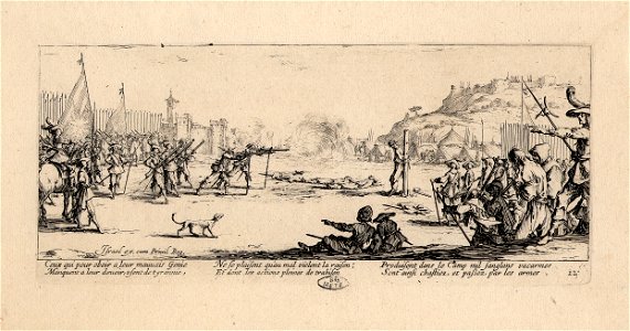 Les grandes misères de la guerre - L’arquebusade FIE CAL 1350
