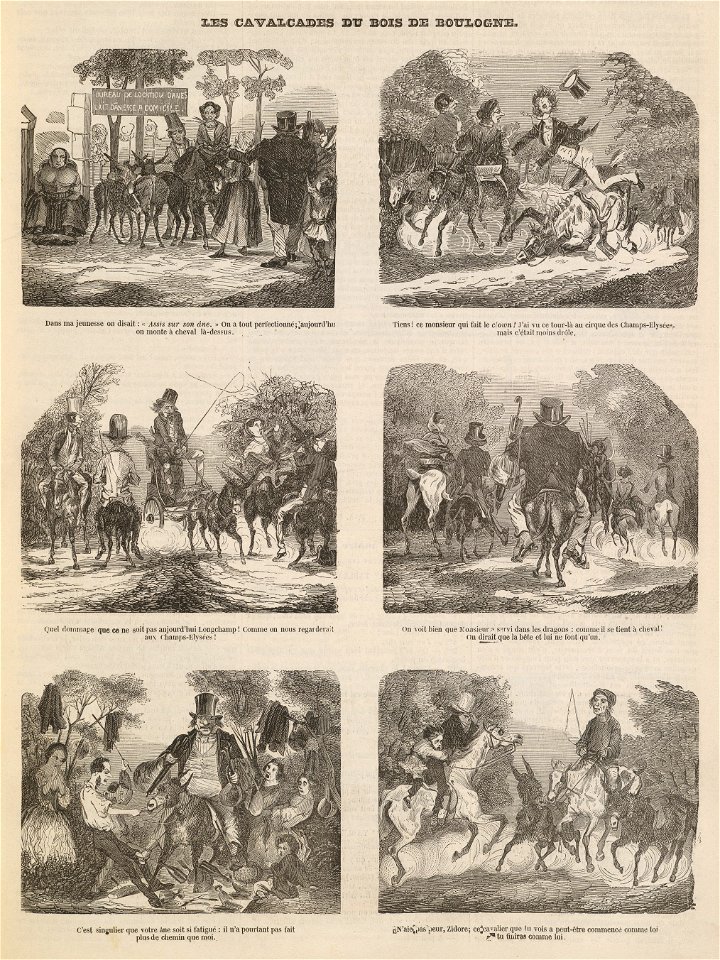 Les Cavalcades du Bois de Boulogne, 1853