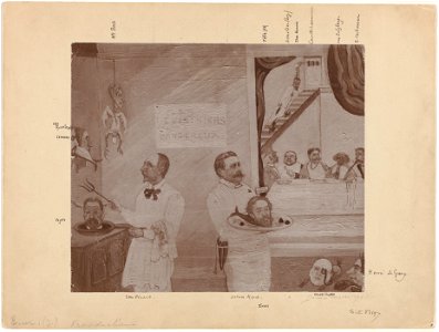 Les cuisiniers dangereux , print by James Ensor, 1896, Prints Department, Royal Library of Belgium, S. II 83197