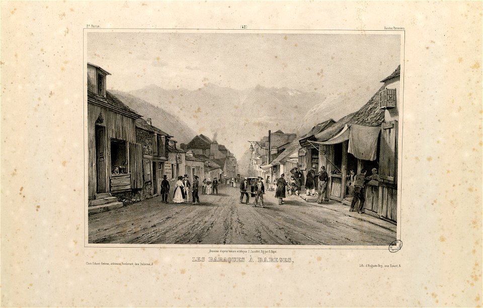 Les baraques à Barèges (Hautes Pyrénées) - Fonds Ancely - B315556101 A JACOTTET 2 045