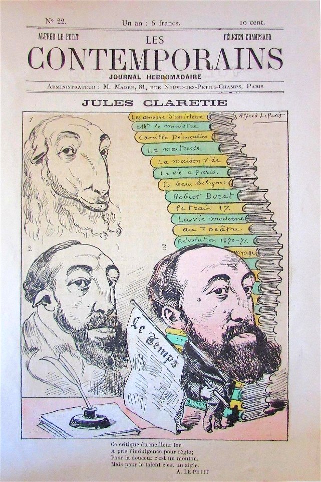 Les Contemporains N 22 Jules Claretie