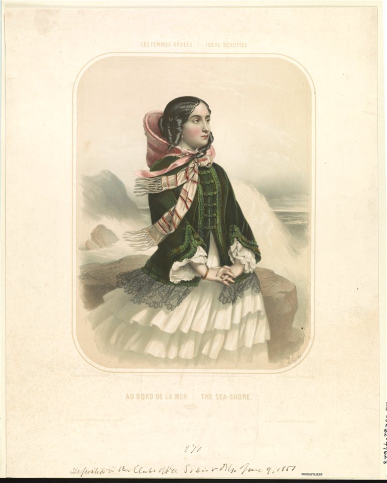 Les femmes révées-ideal beauties. Au bord de la mer-the sea-shore LCCN2003677842