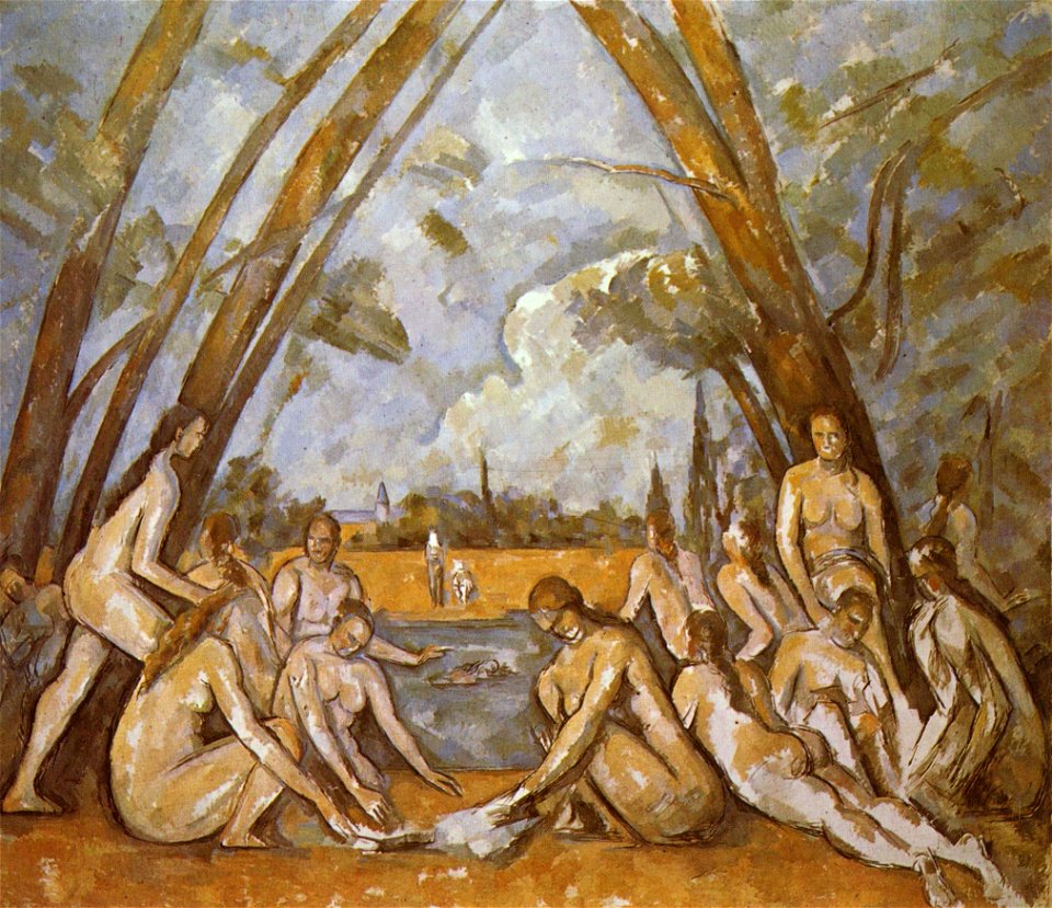 Les Grandes Baigneuses, par Paul Cézanne, Yorck, 2