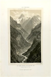 Les Eaux-Chaudes et Vallée de Gabas - Vue prise au-dessus de la route - Fonds Ancely - B315556101 A PETIT 3 034