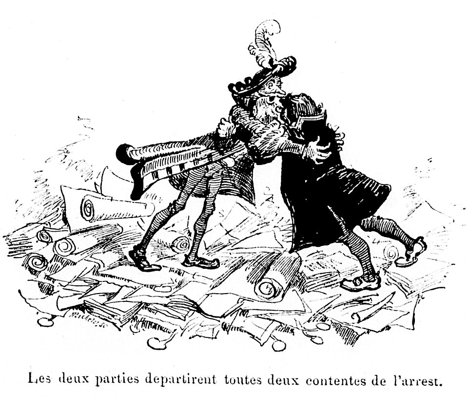 Les deux parties departirent toutes deux contentes