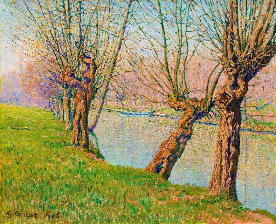 LES SAULES AU BORD DE LA RIVIÈRE 