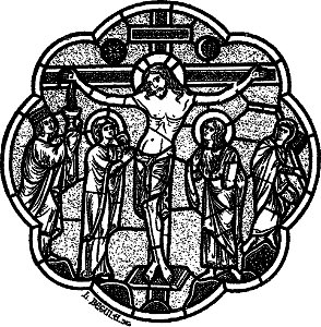 Les vitraux du Moyen âge et de la Renaissance dans la région lyonnaise - 041-3 - Cathédrale, crucifiement