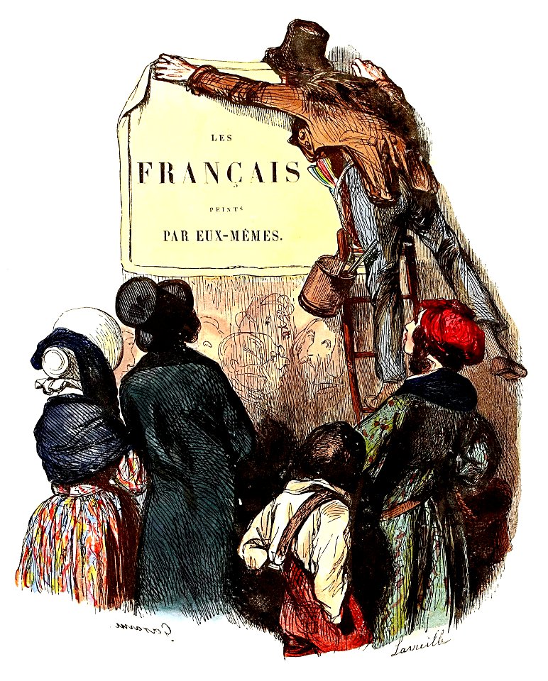 Les Français peints par eux-mêmes - tome I, 1840 (page 1 crop)