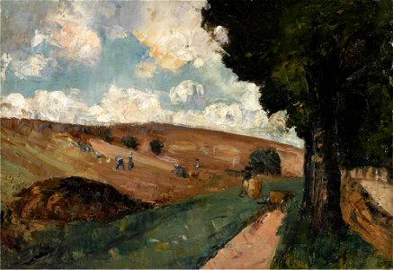 Lesser Ury - Feldarbeiter In Thüringen (1911)