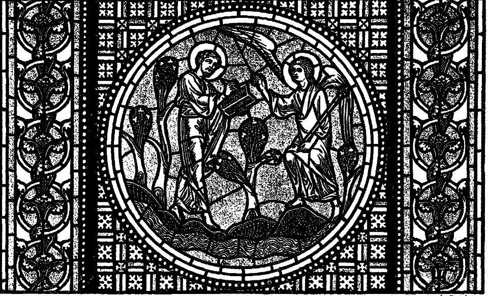 Les vitraux du Moyen âge et de la Renaissance dans la région lyonnaise - 035 - Cathédrale, dictée de l'Apocalypse