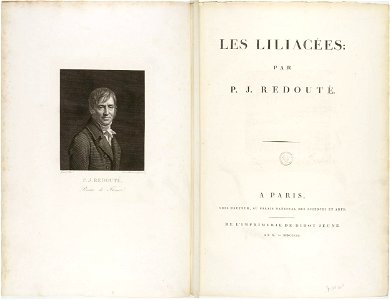 Les liliacées, tome premier - double pages de titre
