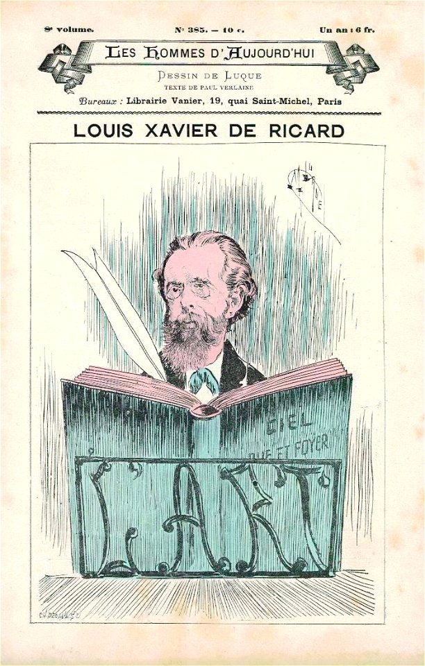 Les Hommes N 385 Louis Xavier de Ricard