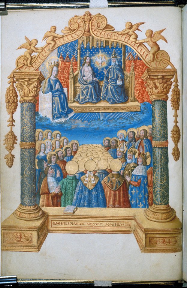 Les sept articles de la foi - BL Egerton 940 f2v (Trinity)