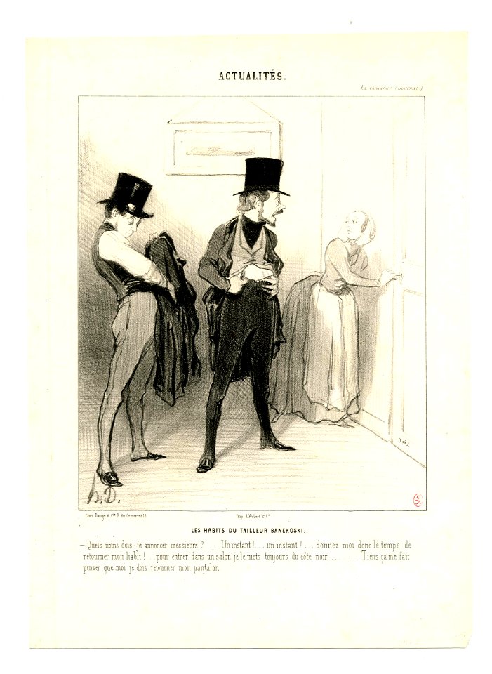Les habits du tailleur Banekoski (Suits made by Banekoski, tailor) (BM 1918,0511.70)