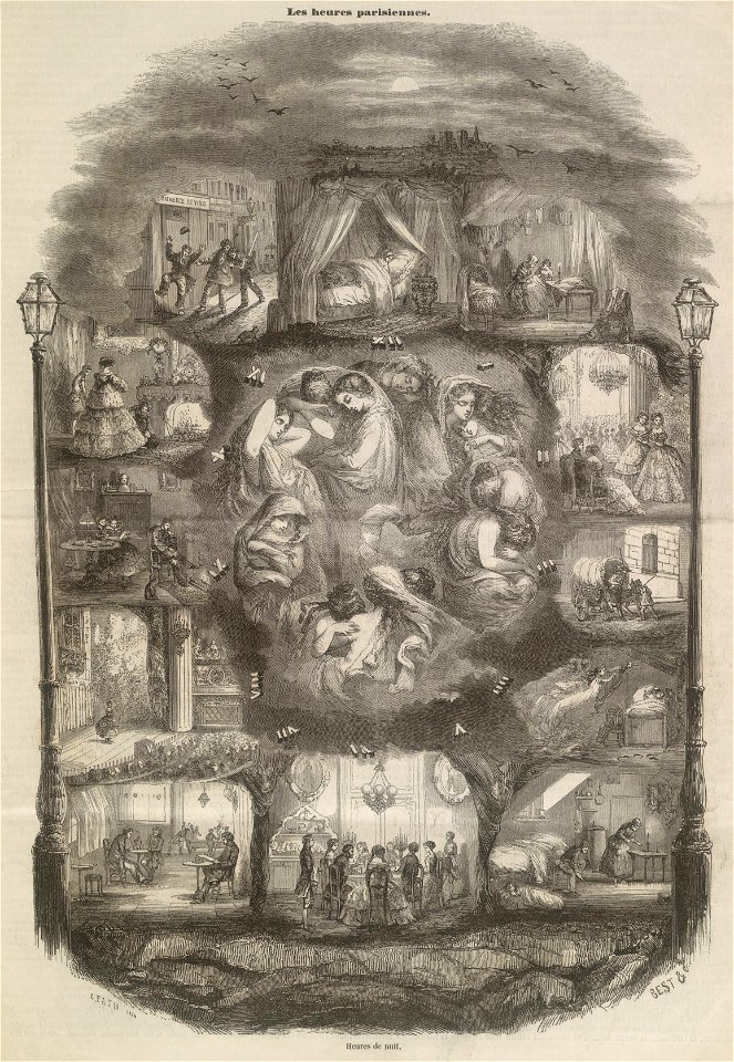 Les heures parisiennes, 1855 B