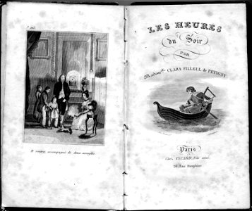 Les Heures du Soir par madamelle Clara Filleul de Pétigny. Free illustration for personal and commercial use.