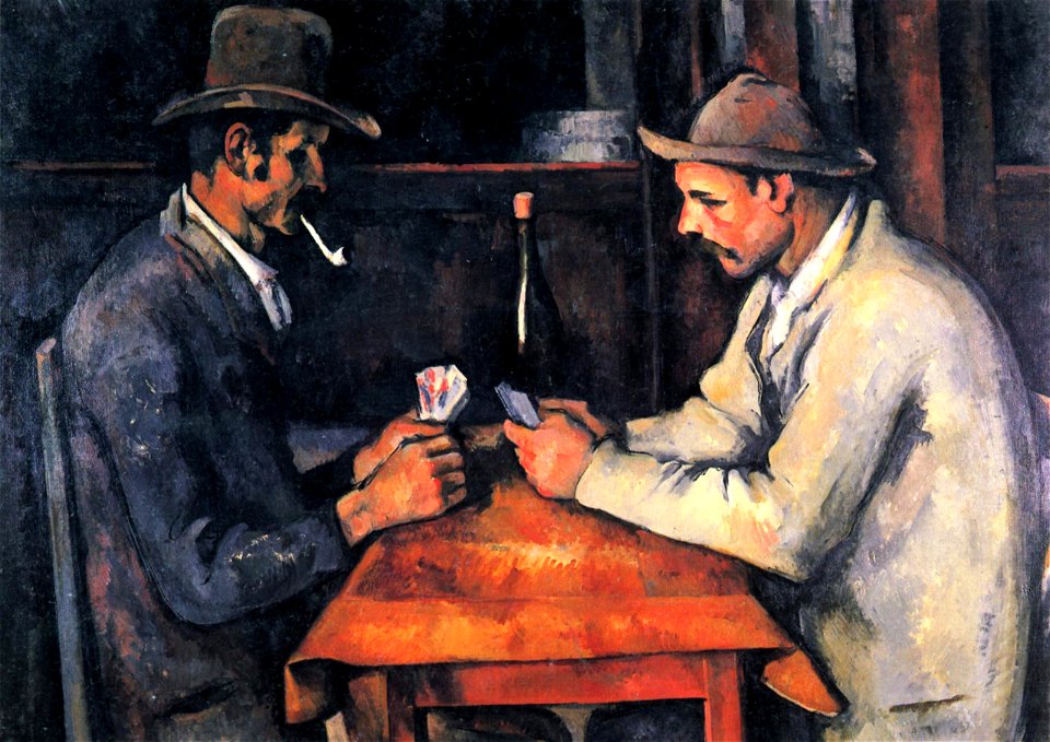 Les Joueurs de cartes, par Paul Cézanne, collection Al-Thani, Yorck
