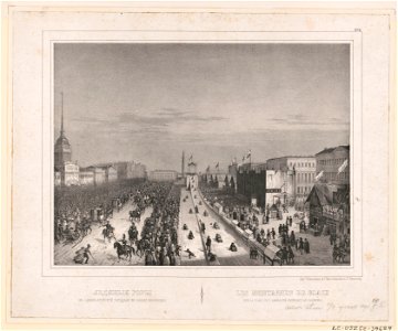 Les montagnes de glace sur la place de l'ampipaute pendant le carnaval LCCN2004669326