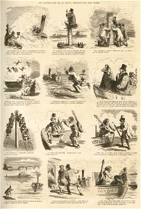Les gondoliers de la Seine, 1862