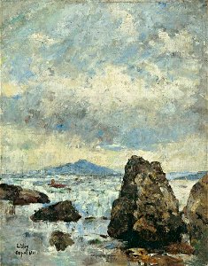 Lesser Ury Felsenküste bei Capri