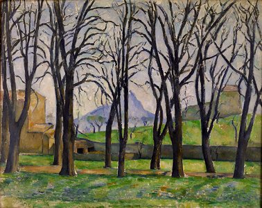 Les Marronniers du Jas de Bouffan en hiver, par Paul Cézanne (1885-86)