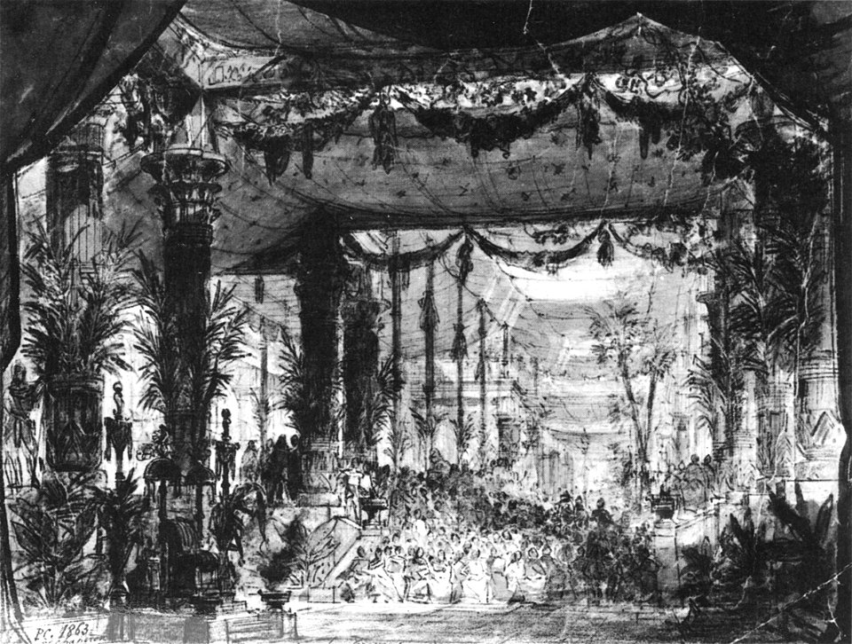 Les Troyens à Carthage - Dido's palace - Chaperon - NGO4p830